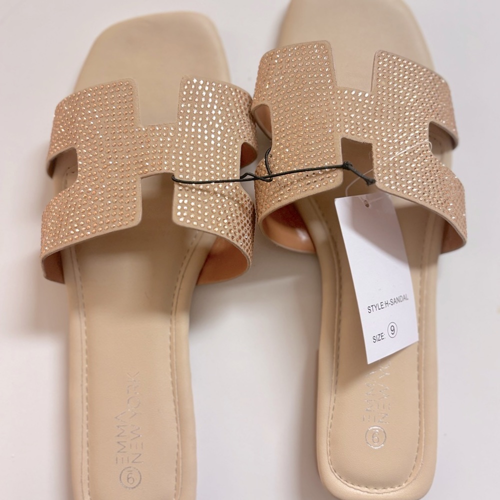 Flats H rose gold sequence